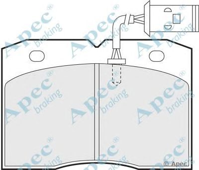 APEC BRAKING pad740 -  Комплект тормозных колодок, дисковый тормоз